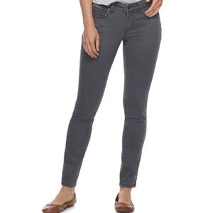 Final 💸⬇️Dark Grey Midrise Sateen Skinny Pants